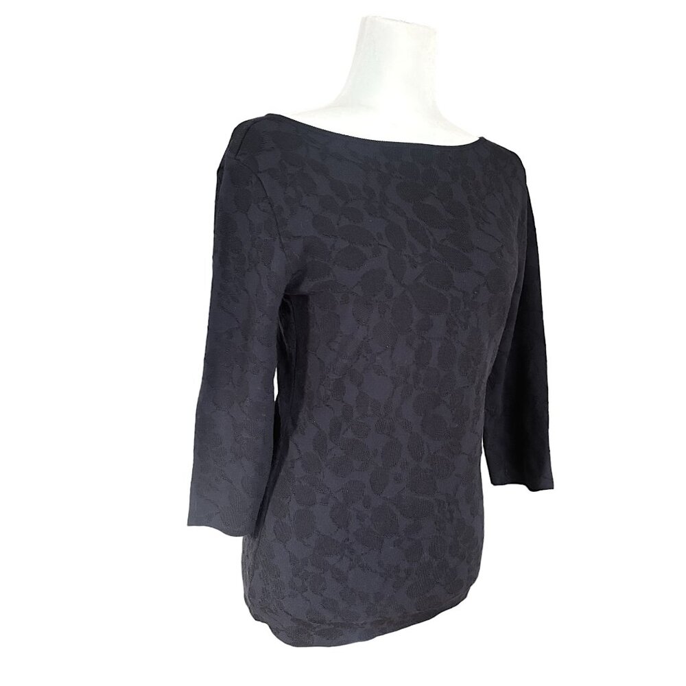 EMPORIO ARMANI V-Back Knit Blouse, Size M (46)